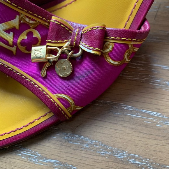 Louis Vuitton Sandals w kitten heel 38 8 - Picture 3 of 6